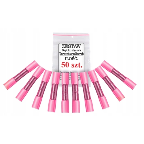 50x Szybkozłączka zaciskowa mufa 0.5 - 1.0 mm²