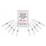 50x Szybkozłączka termokurczliwa z cyną 025~0.35mm