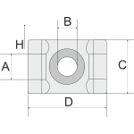 PODSTAWKA MONTAŻOWA PESZLA DO OPASEK 8.0MM 100SZT.
