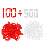 DUŻY ZESTAW 500 KLIPSÓW + 100 KLINÓW 1mm