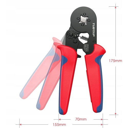 PRASKA ZACISKARKA DO TULEJEK 0.25-10mm² 1200 szt.