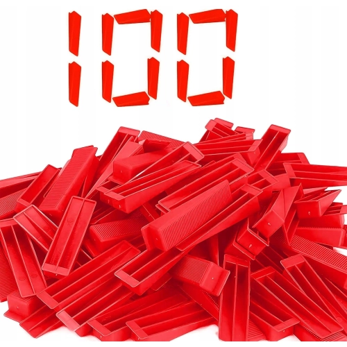 KLINY 100szt ZESTAW SYSTEM POZIOMOWANIA PŁYTEK