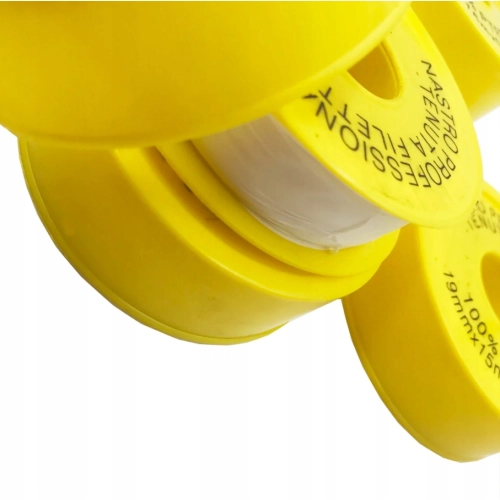 Taśma teflonowa uszczelniająca długa PTFE 19mm 15m DO WODY, CO, CWU