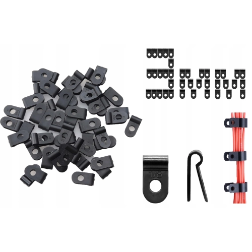 100x 3 mm OBEJMA 1/8 TYP-R UCHWYT KABLA PRZEWODU HAMULCOWEGO PALIWA OPASKA