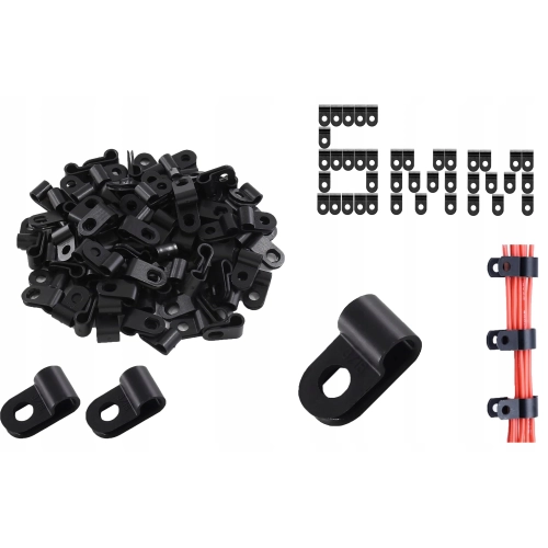 20x 6 mm OBEJMA 1/4 TYP-R UCHWYT KABLA PRZEWODU HAMULCOWEGO PALIWA OPASKA