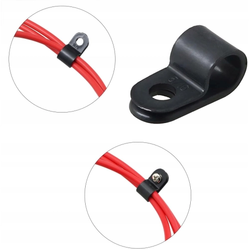 20x 8 mm OBEJMA 5/16 TYP-R UCHWYT KABLA PRZEWODU HAMULCOWEGO PALIWA OPASKA