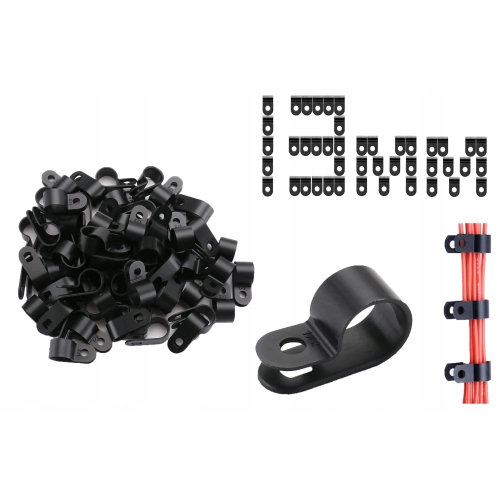 20x 13 mm OBEJMA 1/2 TYP-R UCHWYT KABLA PRZEWODU HAMULCOWEGO PALIWA OPASKA