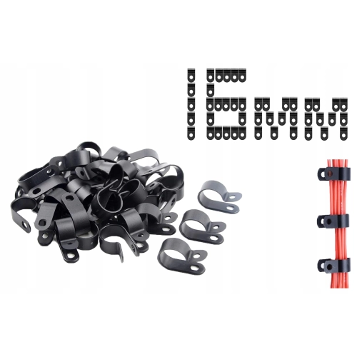 10x 16 mm OBEJMA 5/8 TYP-R UCHWYT KABLA PRZEWODU HAMULCOWEGO PALIWA OPASKA