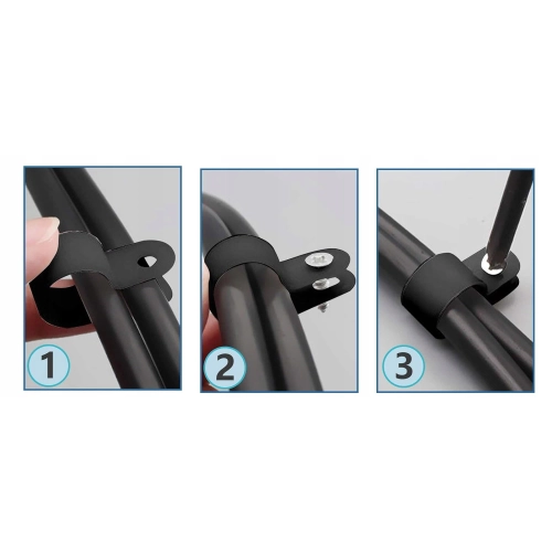 10x 25 mm OBEJMA 1 TYP-R UCHWYT KABLA PRZEWODU HAMULCOWEGO PALIWA OPASKA